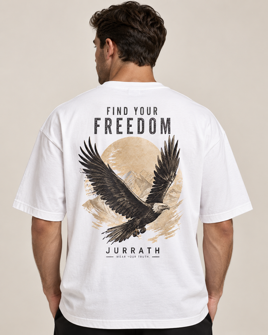 Find Your Freedom Eagle Oversized T-Shirt