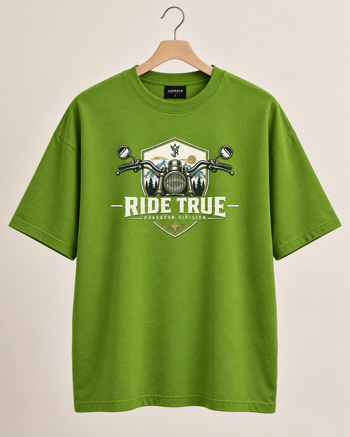 RIDE TRUE – No Maps Oversized Biker T-Shirt