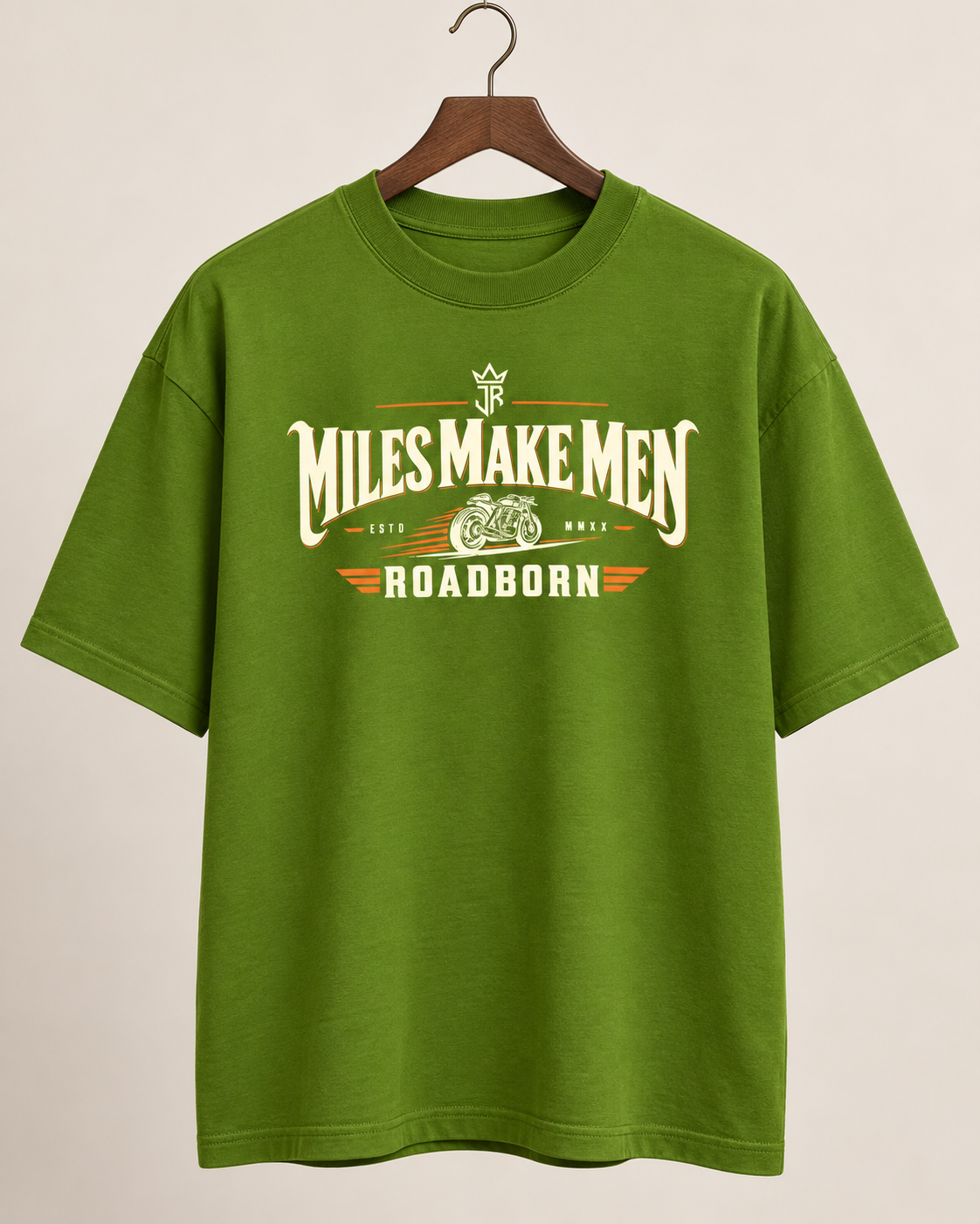 MILES MAKE MEN ROADBORN Oversized Biker T-Shirt
