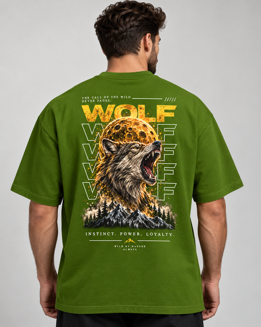 WOLF INSTINCT Oversized Graphic T-Shirt – 220 GSM