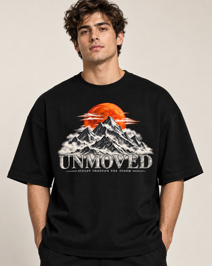 UNMOVED – Steady Through the Storm Oversized Graphic T-Shirt