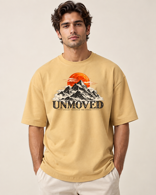 UNMOVED – Steady Through the Storm Oversized Graphic T-Shirt