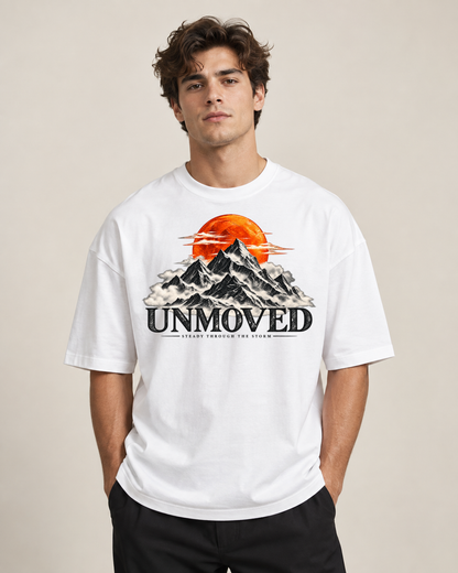 UNMOVED – Steady Through the Storm Oversized Graphic T-Shirt