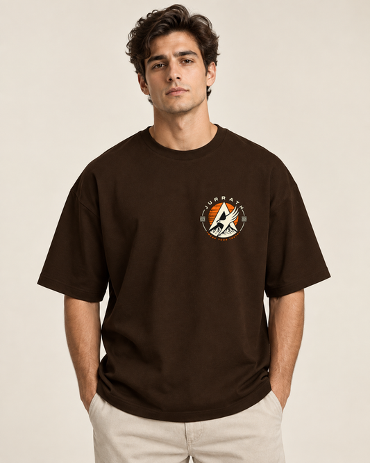 BE YOUR HERO Oversized Graphic T-Shirt