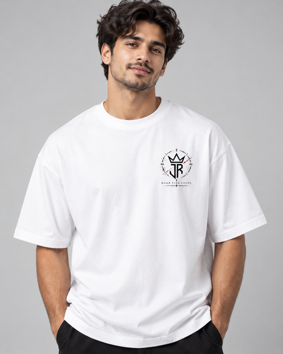 STOP WAITING. START LIVING. Oversized Graphic T-Shirt