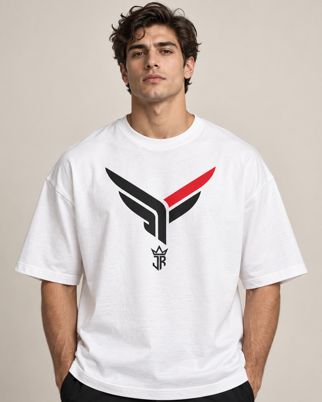 JUST ROADS. Oversized Biker T-Shirt