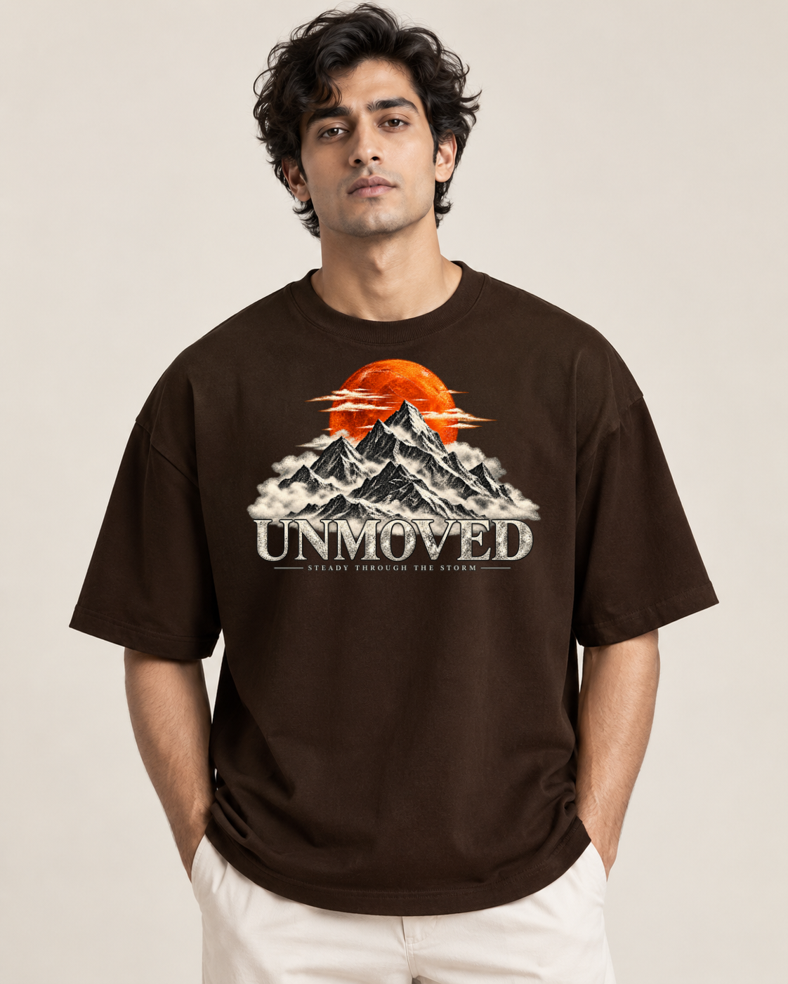 UNMOVED – Steady Through the Storm Oversized Graphic T-Shirt