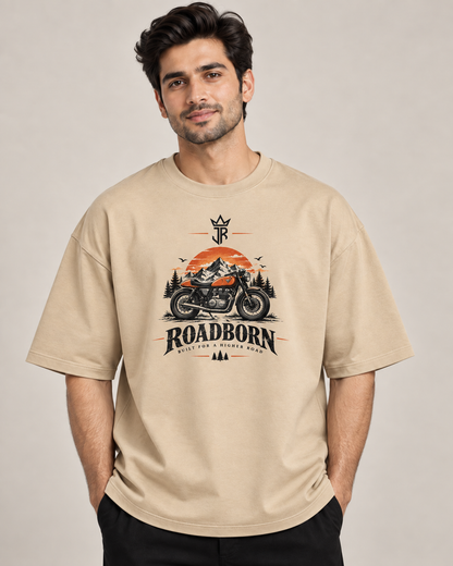 ROADBORN Motorcycle Oversized Graphic T-Shirt