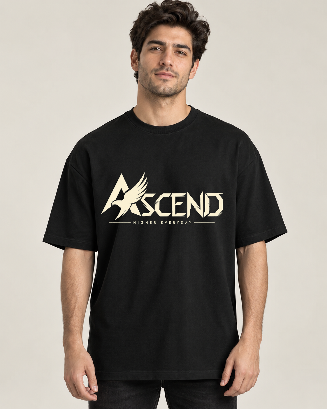 ASCEND Eagle Oversized Graphic T-Shirt