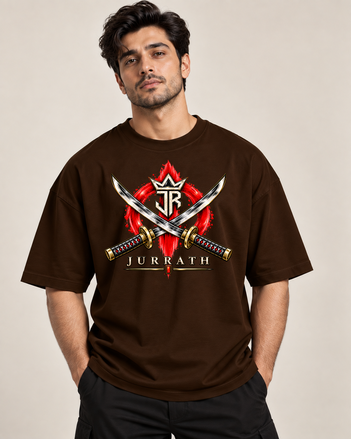 Samurai Oversized Graphic T-Shirt