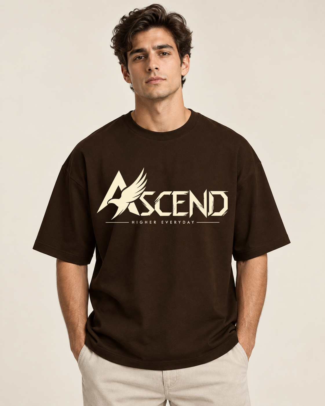 ASCEND Eagle Oversized Graphic T-Shirt