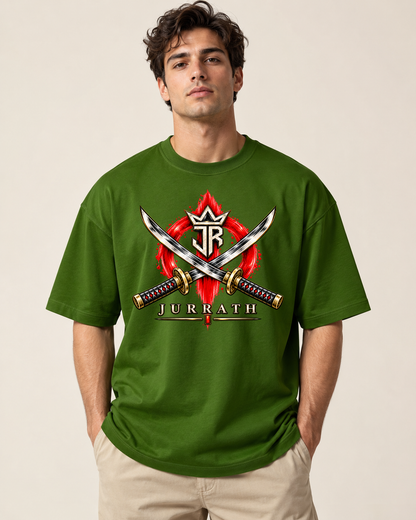 Samurai Oversized Graphic T-Shirt