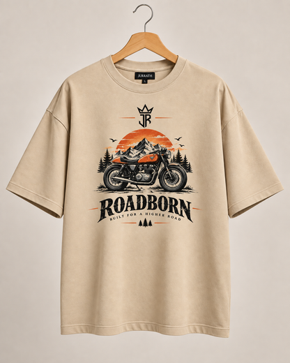 ROADBORN Motorcycle Oversized Graphic T-Shirt