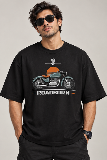 ROADBORN Classic Ride Oversized Biker T-Shirt