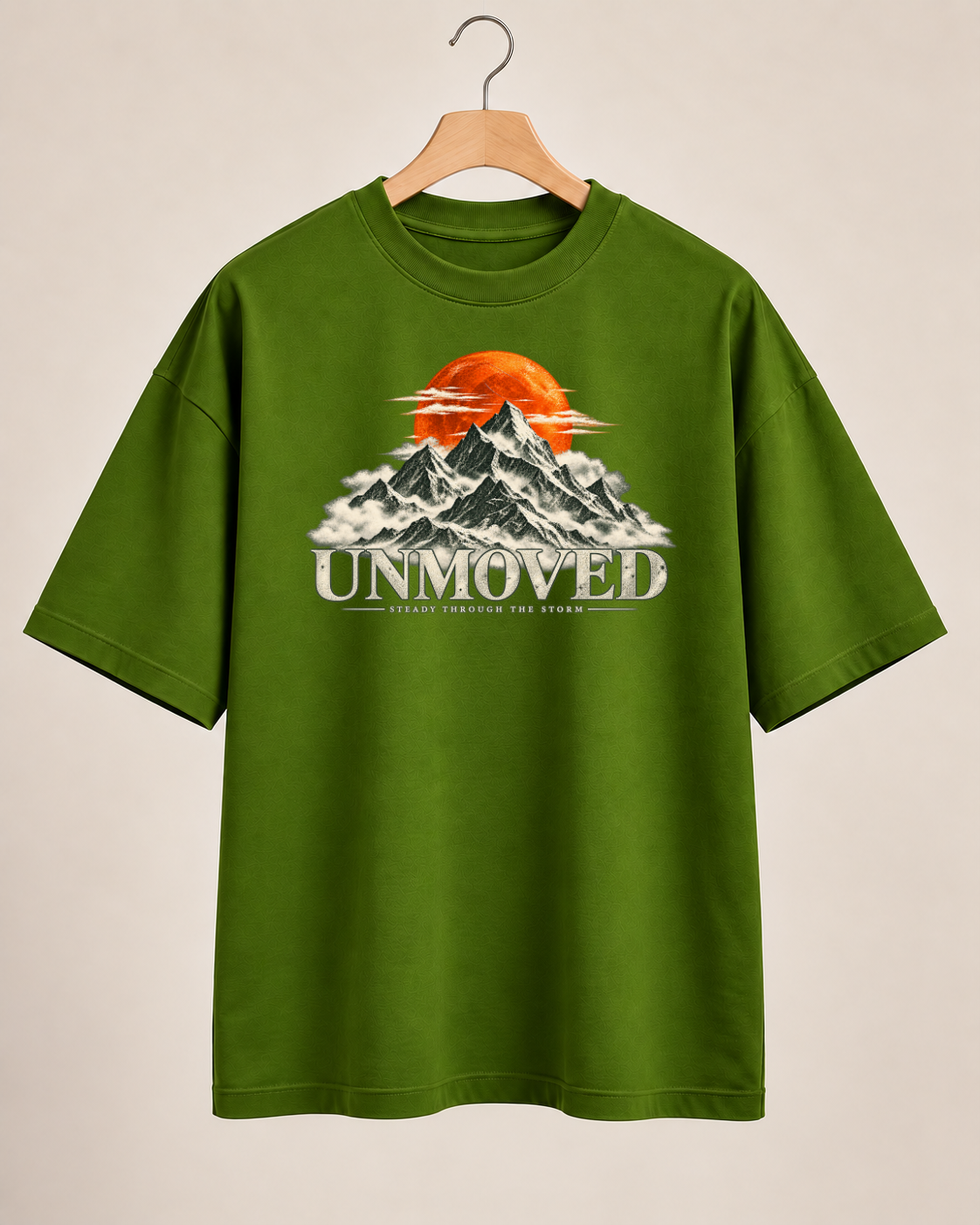 UNMOVED – Steady Through the Storm Oversized Graphic T-Shirt