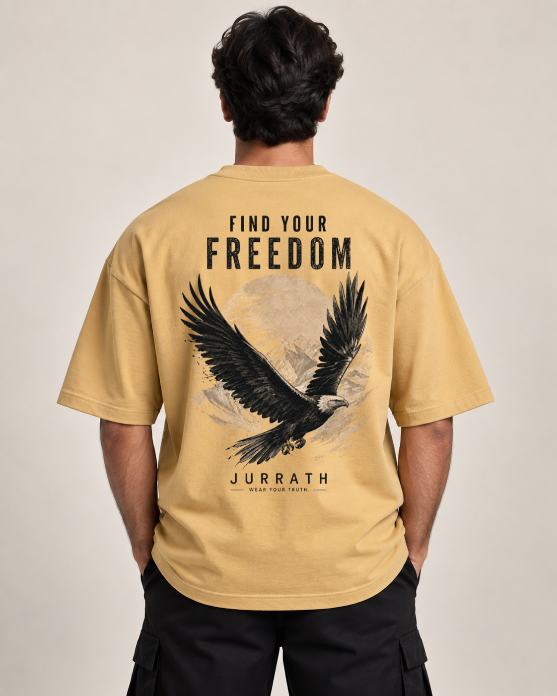 Find Your Freedom Eagle Oversized T-Shirt