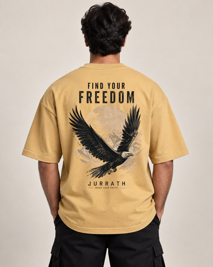 Find Your Freedom Eagle Oversized T-Shirt