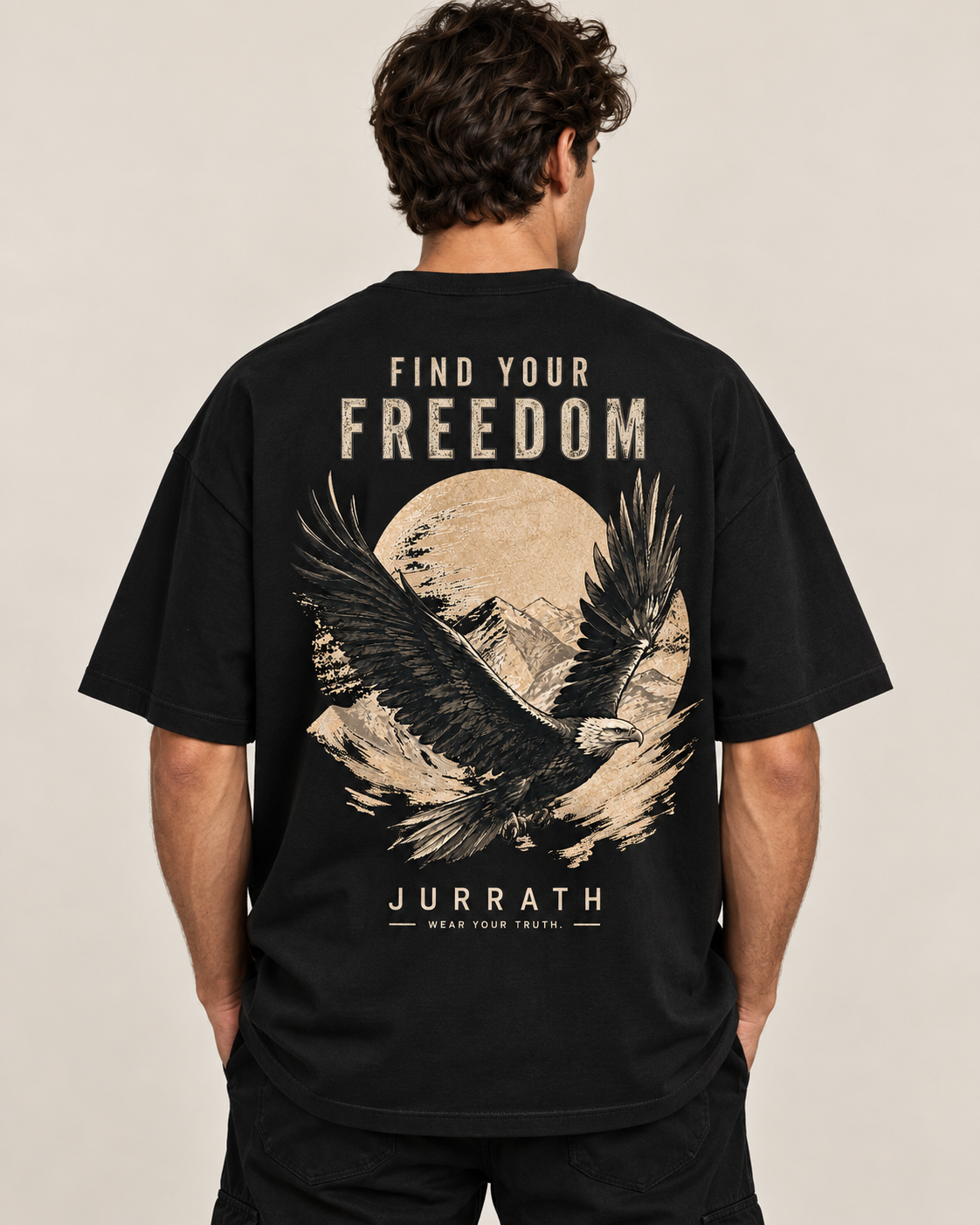 Find Your Freedom Eagle Oversized T-Shirt