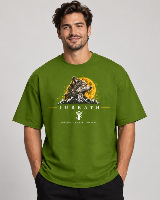 WOLF INSTINCT Oversized Graphic T-Shirt – 220 GSM