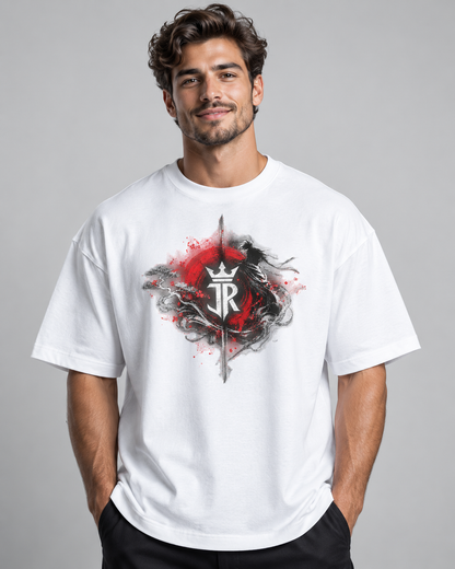 DISCIPLINE OVER MOTIVATION Oversized Graphic T-Shirt