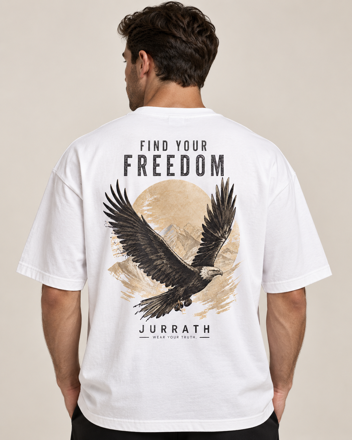 Find Your Freedom Eagle Oversized T-Shirt