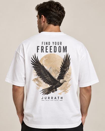 Find Your Freedom Eagle Oversized T-Shirt