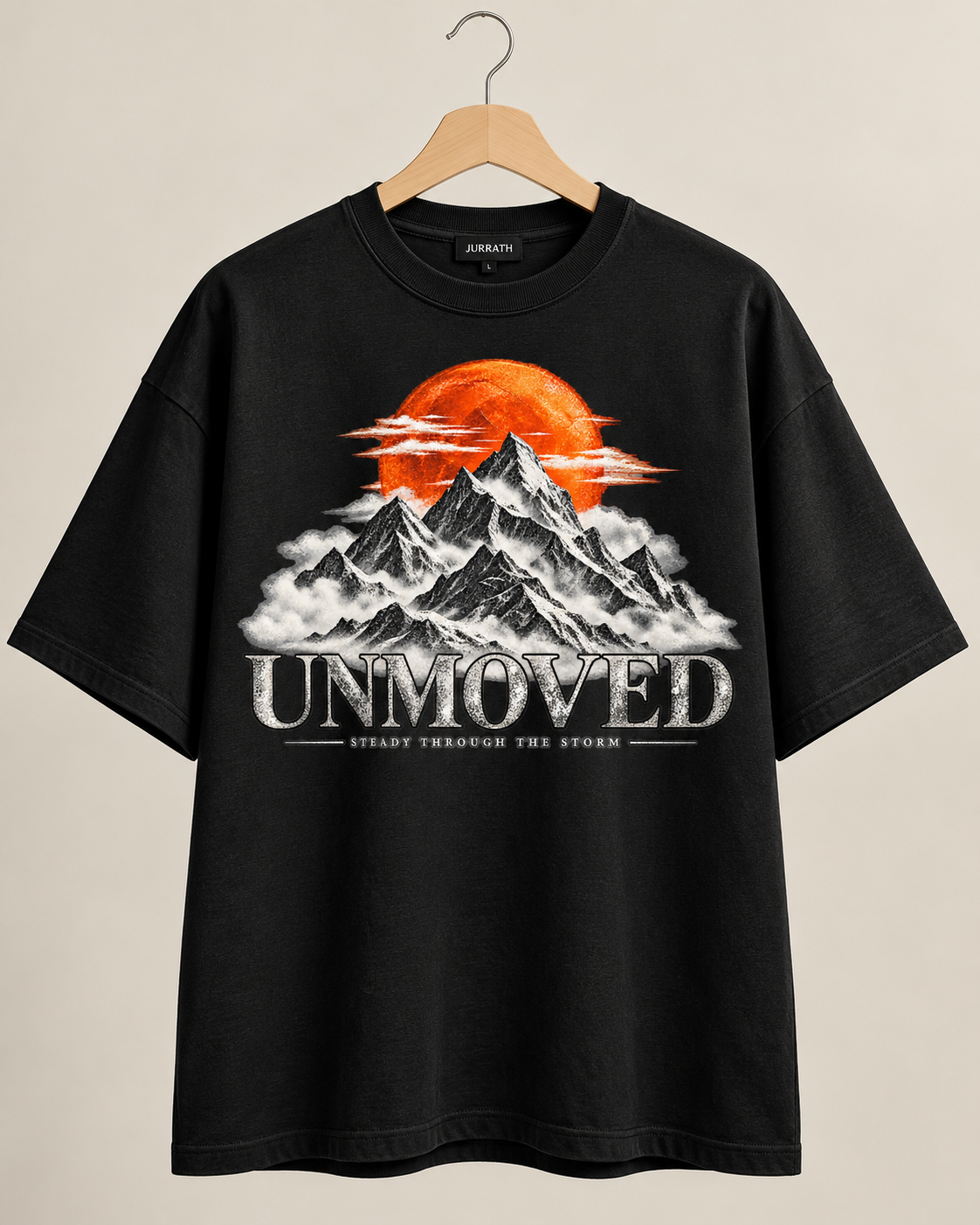 UNMOVED – Steady Through the Storm Oversized Graphic T-Shirt
