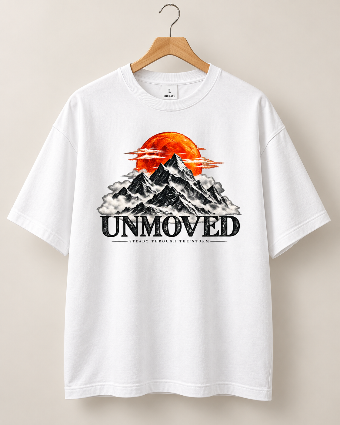 UNMOVED – Steady Through the Storm Oversized Graphic T-Shirt