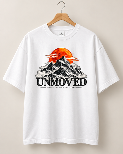 UNMOVED – Steady Through the Storm Oversized Graphic T-Shirt