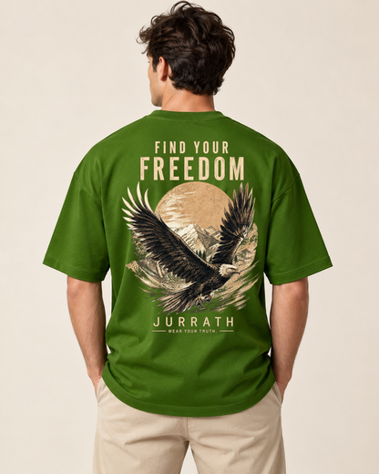 Find Your Freedom Eagle Oversized T-Shirt