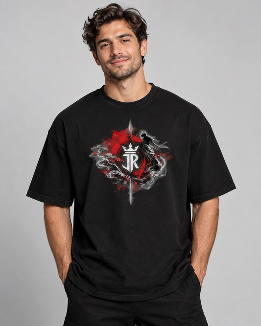 DISCIPLINE OVER MOTIVATION Oversized Graphic T-Shirt