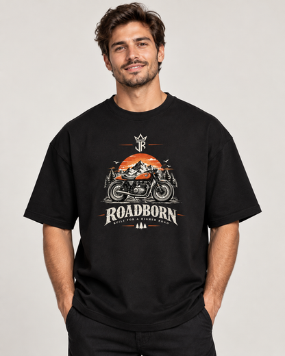 ROADBORN Motorcycle Oversized Graphic T-Shirt