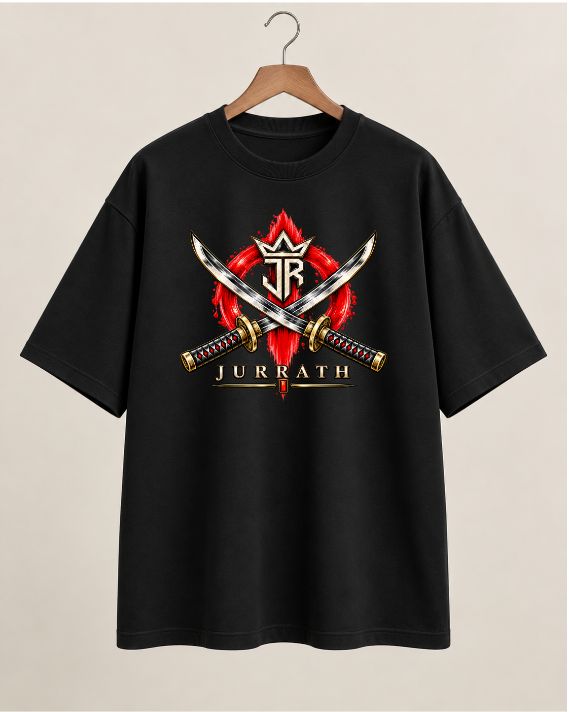 Samurai Oversized Graphic T-Shirt