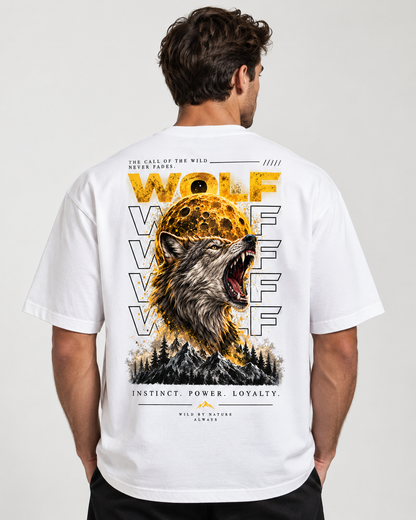 WOLF INSTINCT Oversized Graphic T-Shirt – 220 GSM