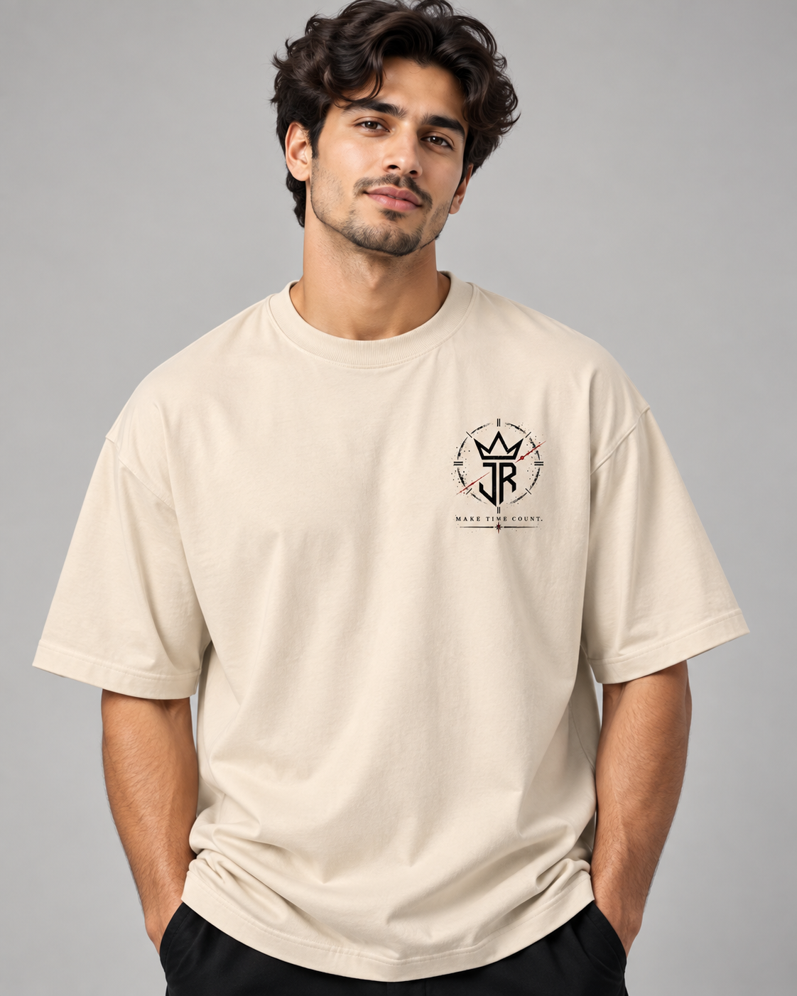 STOP WAITING. START LIVING. Oversized Graphic T-Shirt