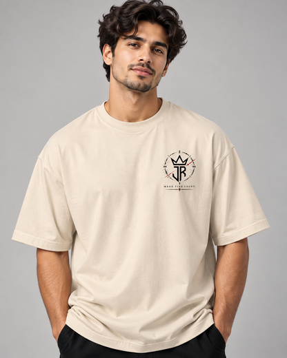 STOP WAITING. START LIVING. Oversized Graphic T-Shirt