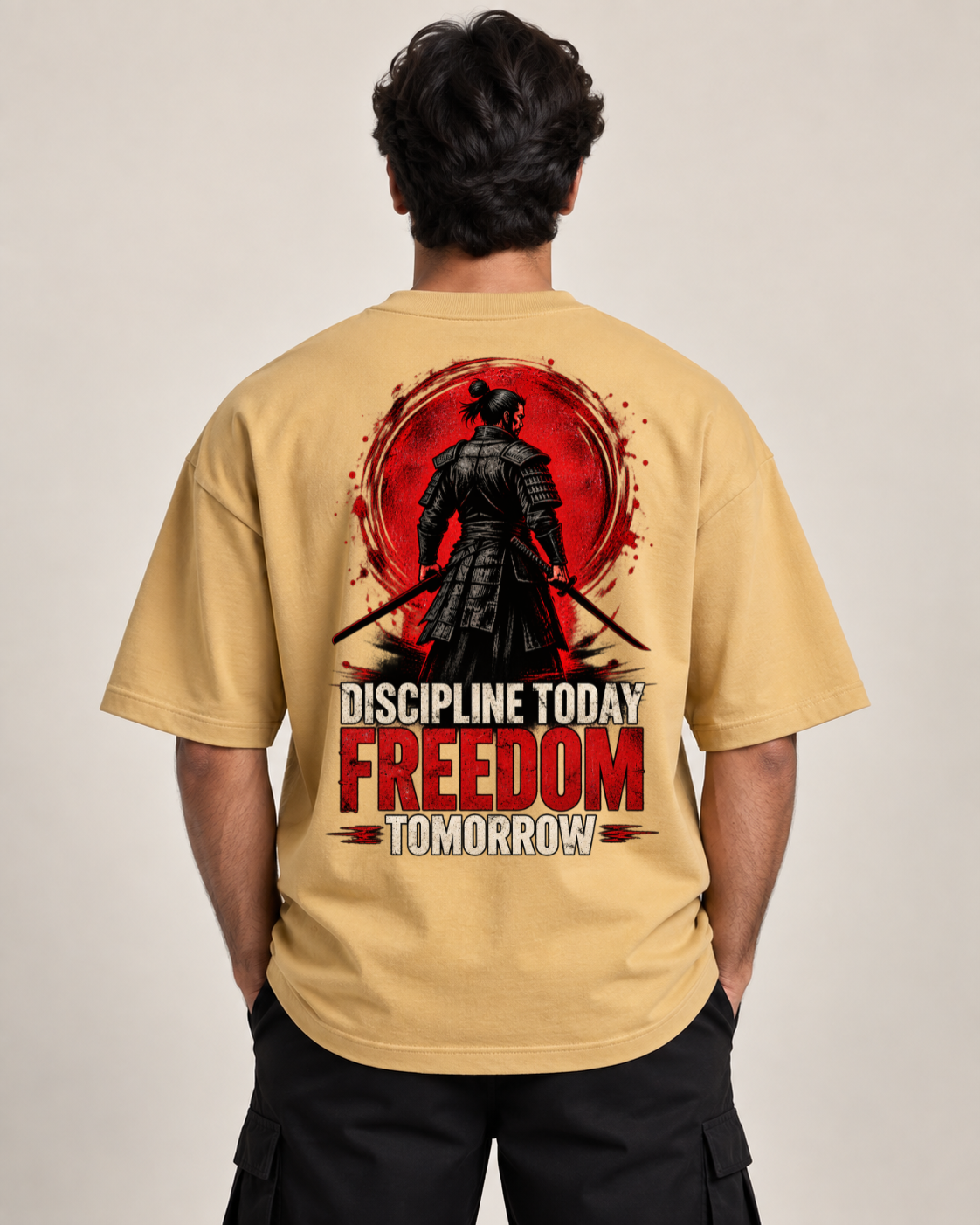 Samurai Oversized Graphic T-Shirt