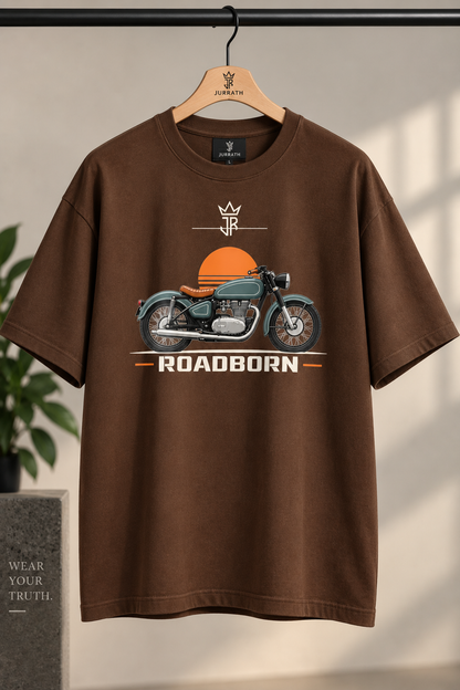 ROADBORN Classic Ride Oversized Biker T-Shirt