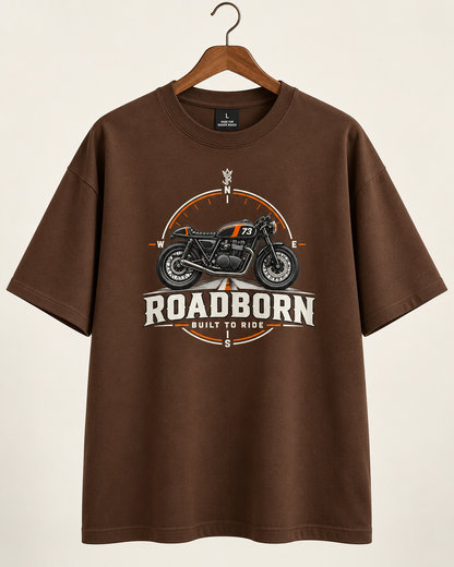 ROADBORN Built to Ride Oversized Biker T-Shirt