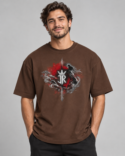 DISCIPLINE OVER MOTIVATION Oversized Graphic T-Shirt