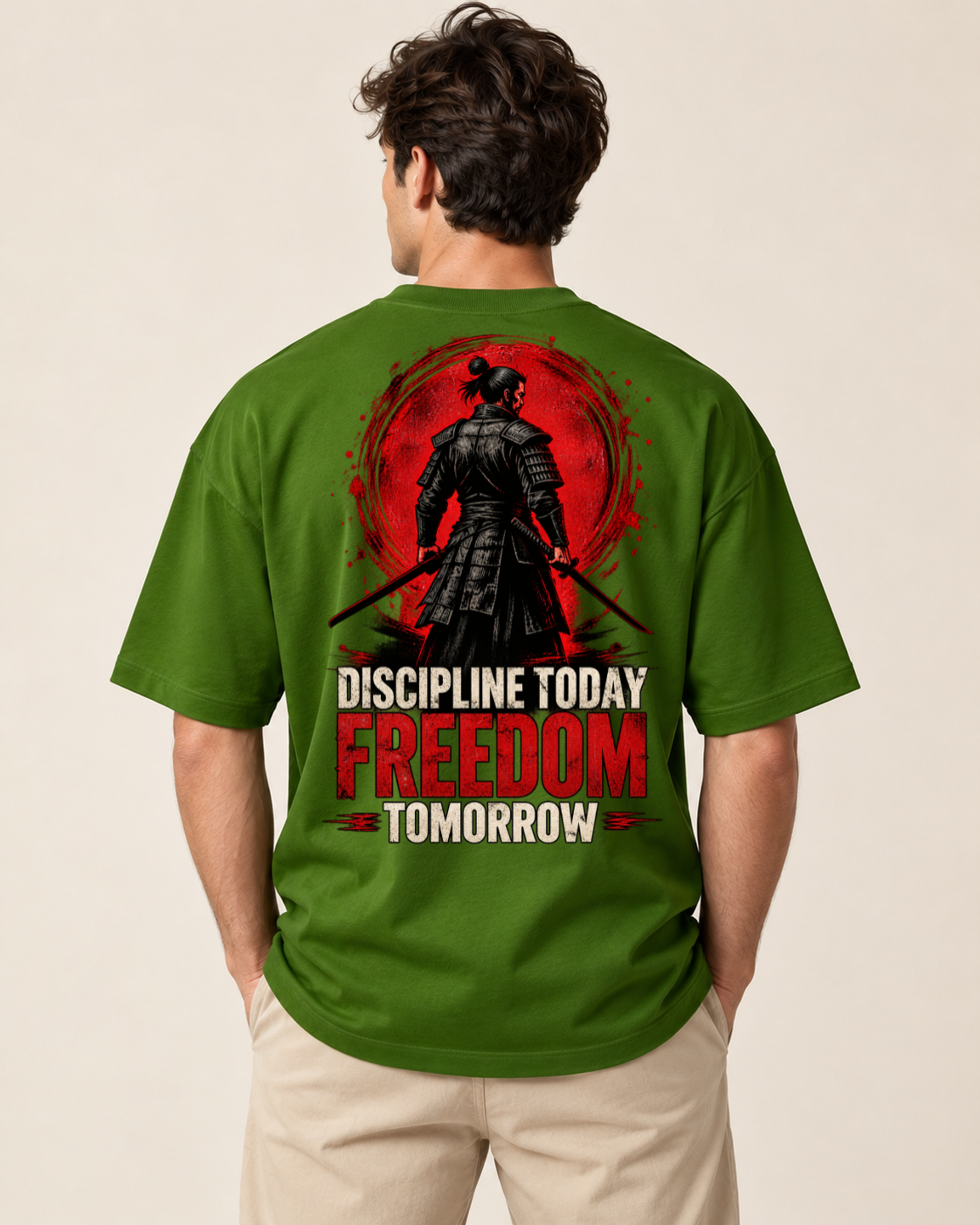 Samurai Oversized Graphic T-Shirt