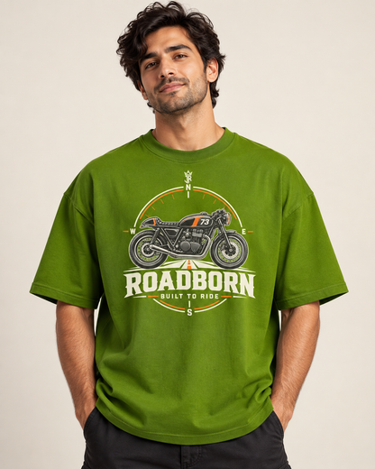 ROADBORN Built to Ride Oversized Biker T-Shirt