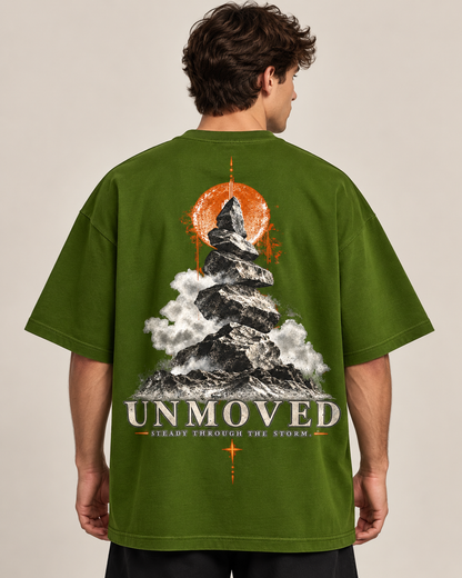 UNMOVED – Steady Through the Storm Oversized Graphic T-Shirt