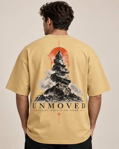 UNMOVED – Steady Through the Storm Oversized Graphic T-Shirt