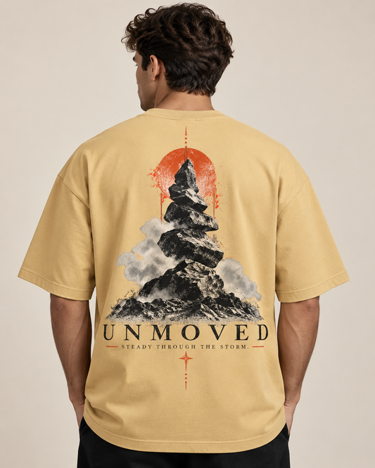 UNMOVED – Steady Through the Storm Oversized Graphic T-Shirt