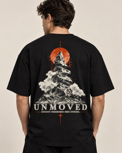 UNMOVED – Steady Through the Storm Oversized Graphic T-Shirt