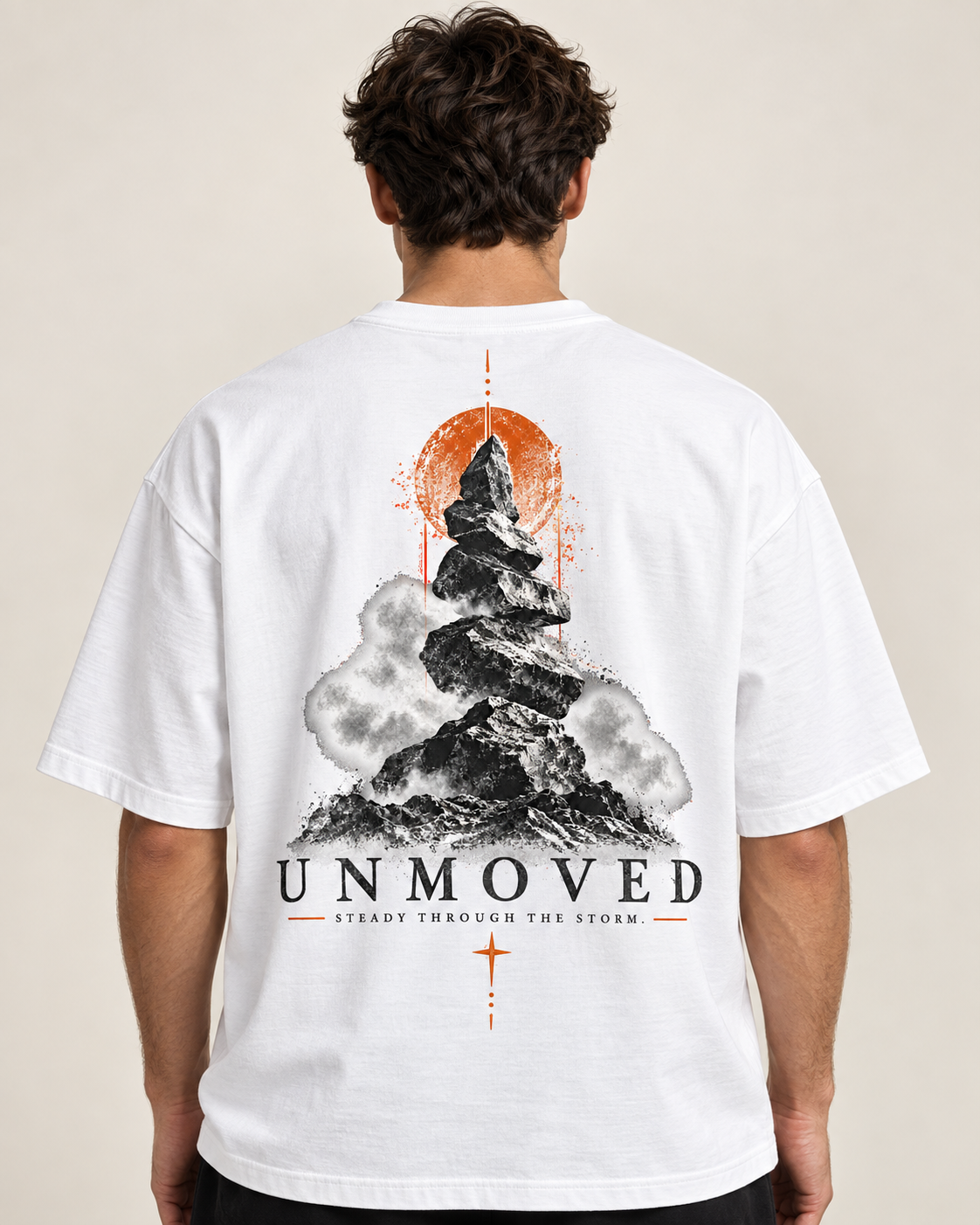 UNMOVED – Steady Through the Storm Oversized Graphic T-Shirt