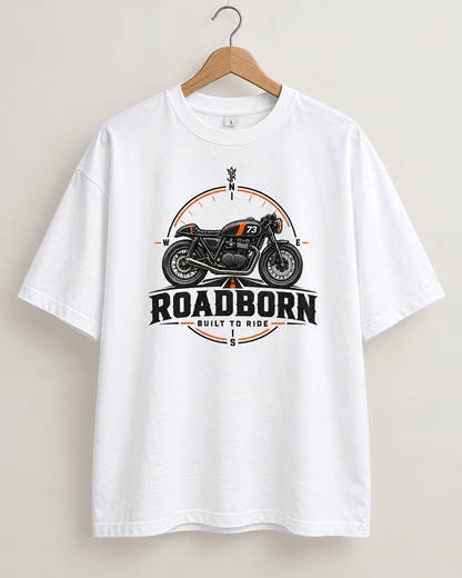ROADBORN Built to Ride Oversized Biker T-Shirt