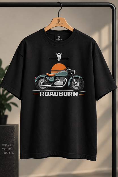 ROADBORN Classic Ride Oversized Biker T-Shirt