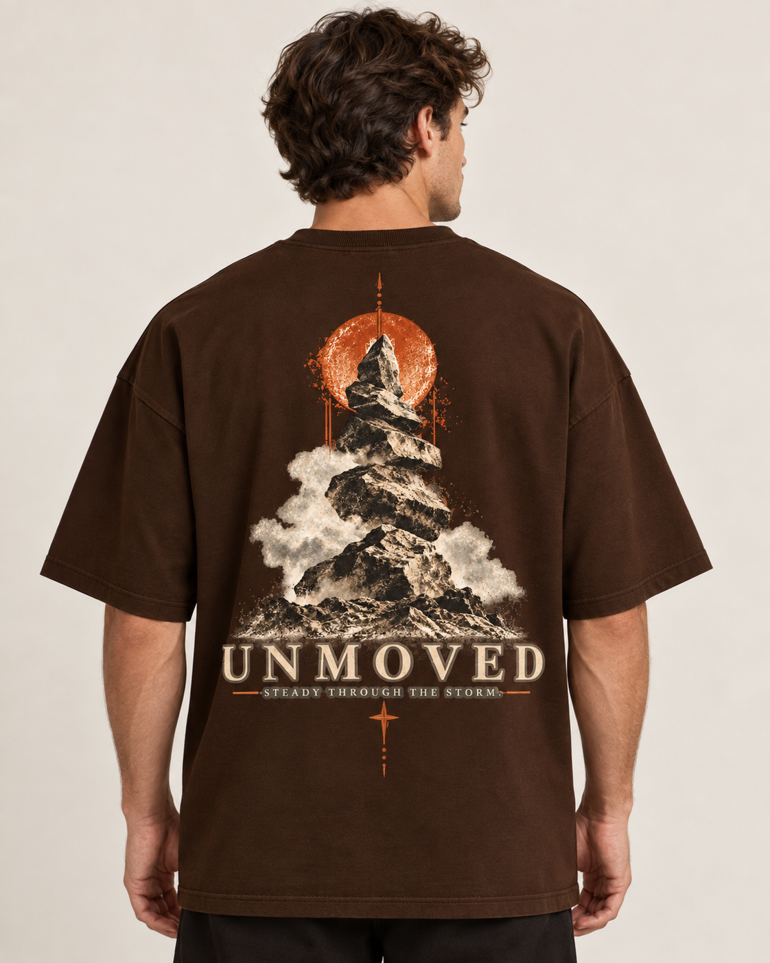 UNMOVED – Steady Through the Storm Oversized Graphic T-Shirt